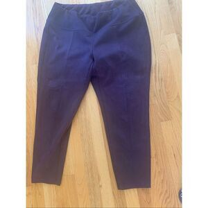 J Jill Essential Slim Ankle Pant Navy Blue Flat Front Pull On